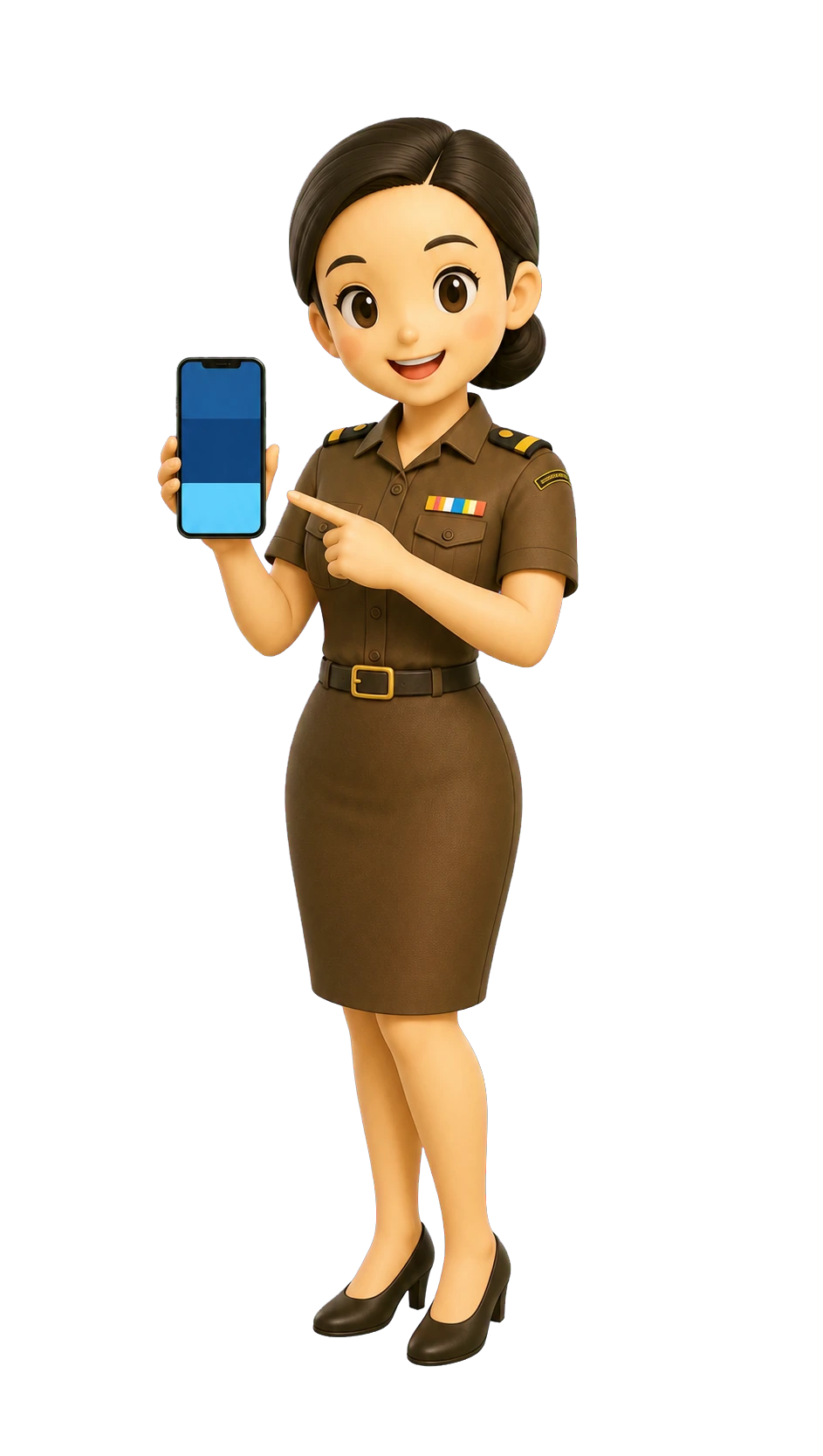 น้องริมมี่ถือโทรศัพท์ ชวนแบ่งปันเรื่องราวสุขภาพ