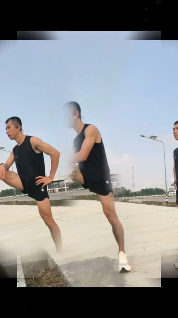 ภาพจากคลิปออกกำลังกายกลางแจ้งของธี ID 021
